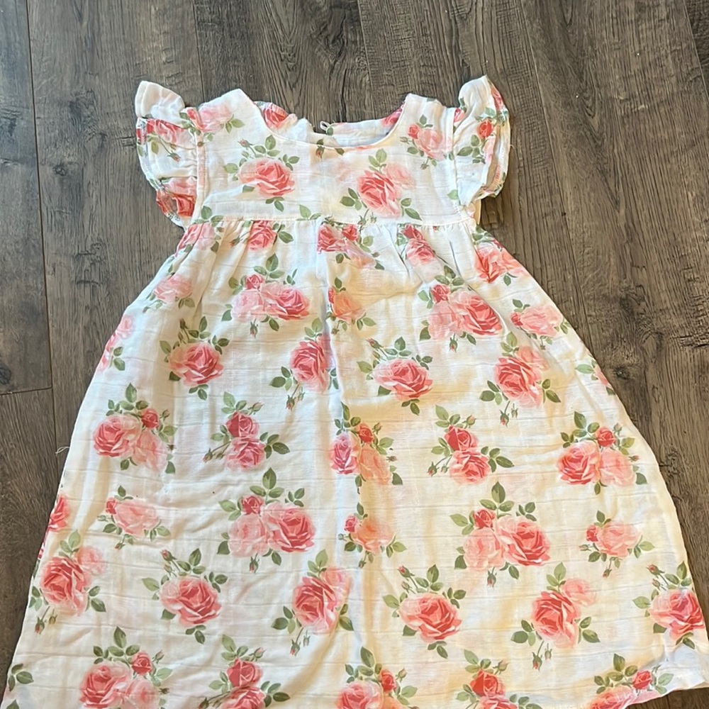 Light Rose Dress- Muslin type fabric